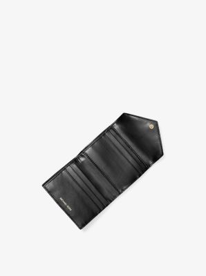 Portefeuille enveloppe de taille moyenne &agrave; logo et &agrave; imprim&eacute; l&eacute;opard