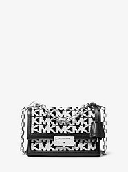 Cece Extra-Small Beaded Logo Crossbody Bag - BLACK/WHITE - 32F9S0EC0U