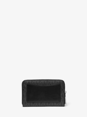 Michael kors small logo and leather shop wallet