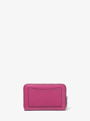 Michael Kors Small Leather Envelope Wallet in Pink