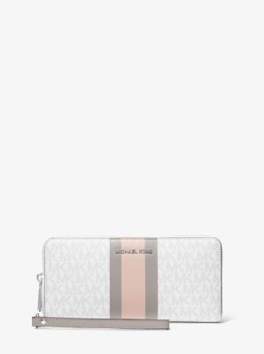 Logo Stripe Continental Wristlet | Michael Kors