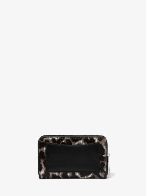 Small Leopard-Print Calf Hair Wallet image number 2