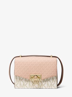 Hendrix Extra-Small Two-Tone Logo Convertible Crossbody Bag | Michael Kors