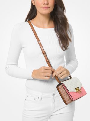 Hendrix Extra-Small Two-Tone Logo Convertible Crossbody Bag