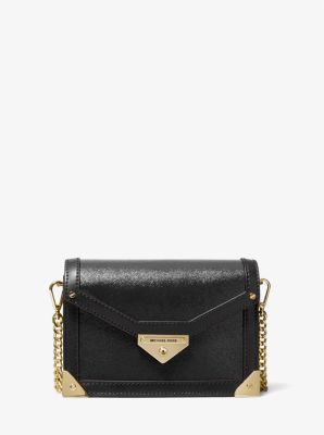 michael kors black patent leather purse