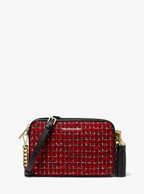 Michael kors best sale camera bag red