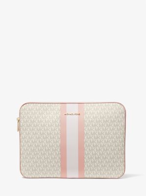 Jet Set Logo Stripe 13 Inch Laptop Case | Michael Kors