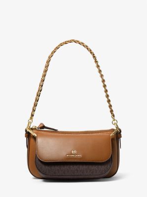 Michael Kors Jet Set Charm Crossbody Clutch in Vanilla at Luxe Purses