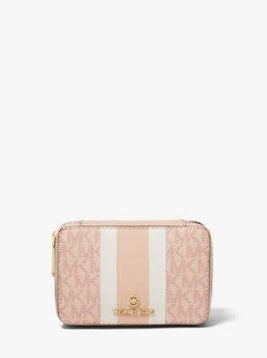 Small Logo Stripe Jewelry Case | Michael Kors