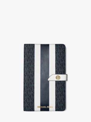 Medium Logo Stripe Notebook | Michael Kors