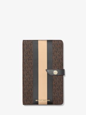 Medium Logo Stripe Notebook | Michael Kors