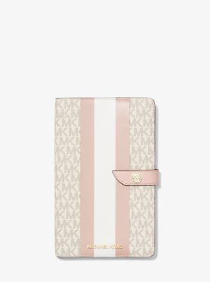 Medium Logo Stripe Notebook | Michael Kors