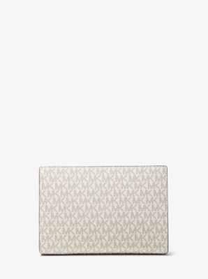 Medium Logo Stripe Zip Pouch | Michael Kors [US]