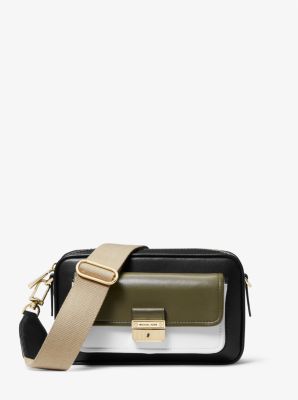 Michael Kors Bradshaw Medium Color-Block Graphic Crossbody Bag