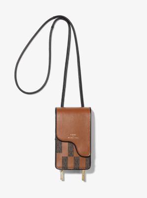 ASHYA X MICHAEL KORS Saga Signature And Leather Bolo Bag | Michael 