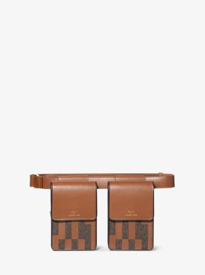 ASHYA X MICHAEL KORS Saga Signature And Leather Multi Bag,BROWN Multi