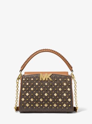 MICHAEL Michael Kors, Bags, Michael Kors Veronica Handbag Medium Black  With Gold Hardware