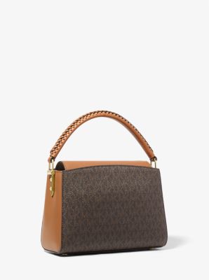 Michael Kors Michael Kors Karlie Medium Studded Logo Satchel 598.00