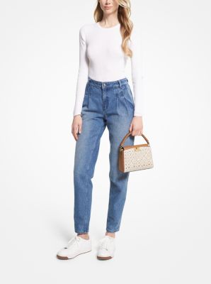 Petit sac à bandoulière Karlie à logo et à clous