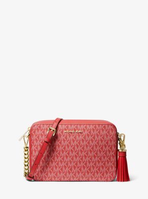 Jet Set Medium Logo Camera Bag Michael Kors Canada