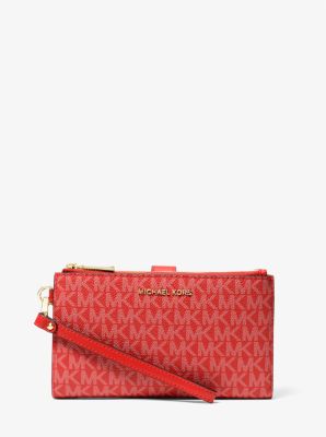 Jet Set Signature Logo Wristlet