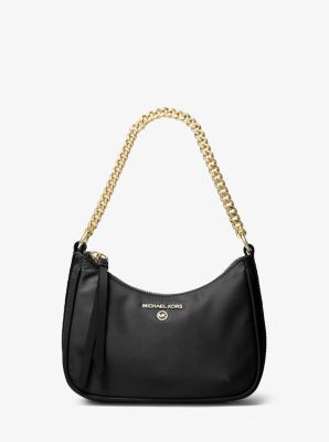 Jet Set Charm Small Nylon Gabardine Shoulder Bag