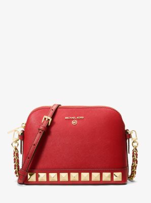 Michael Kors Studded Saffiano Leather Crossbody Bag