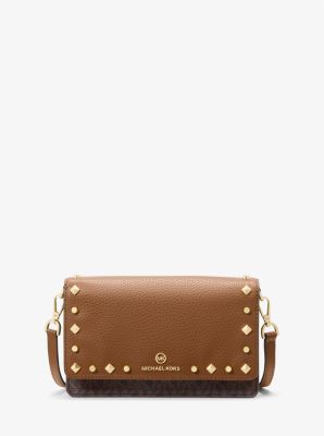 Buy Michael Kors Maeve Large Logo and Faux Leather Crossbody Bag