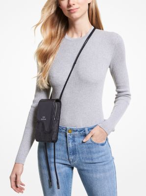 ●ウバ•*¨*•.¸♬︎ ●MICHAEL KORS ● ASHYA X MICHAEL KORS Saga Signature And Leather Bolo Bag