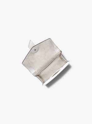 Greenwich Small Two-Tone Logo and Saffiano Leather Crossbody Bag in ADM/PLBL/OPW | Michael Kors