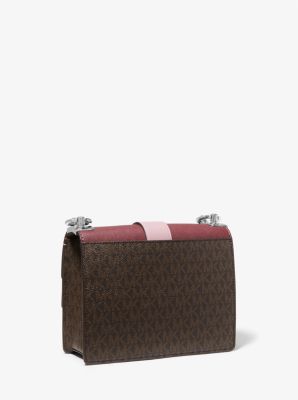 Greenwich Small Two-Tone Logo and Saffiano Leather Crossbody Bag image number 2