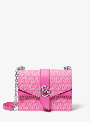 Greenwich Small Logo and Leather Crossbody Bag