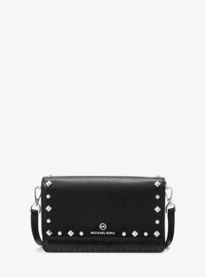 MICHAEL KORS JET SET SMALL STUDDED LOGO SMARTPHONE CONVERTIBLE