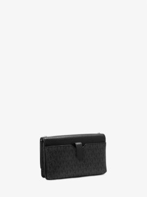 Jet Set Small Studded Smooth and Logo Smartphone Crossbody Bag