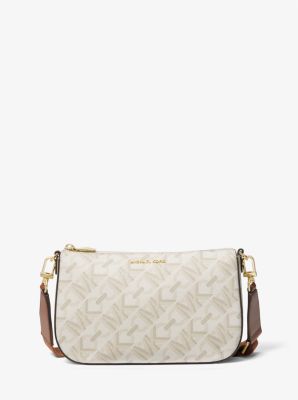 Michael Kors Marilyn Small Color-block Saffiano Leather Crossbody Bag in  Natural
