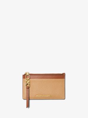 Empire Small Two-Tone Pebbled Leather Card Case image number 0