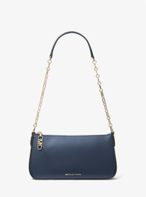 Empire Medium Leather Chain-Link Pochette