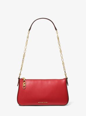 Pochette Empire Medium aus Leder mit Kette