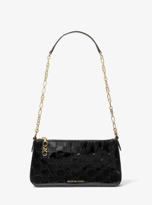 Empire Medium Patent Chain-Link Pochette