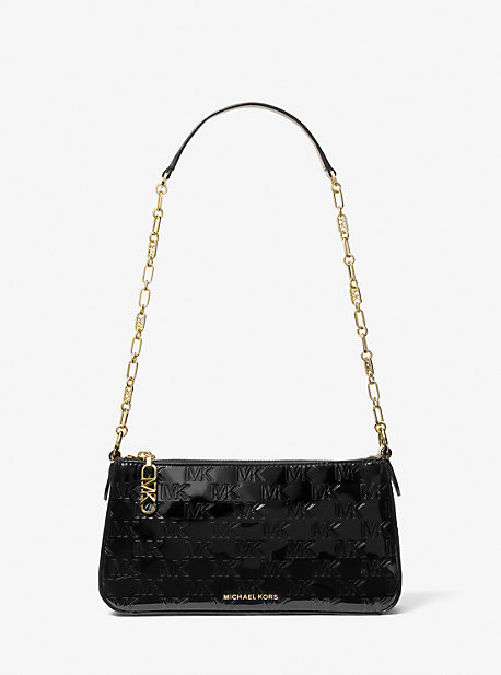Michael backpack patent leather bag Louis Vuitton Black in Patent