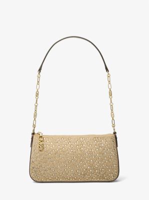 Michael kors gold chain hotsell shoulder bag