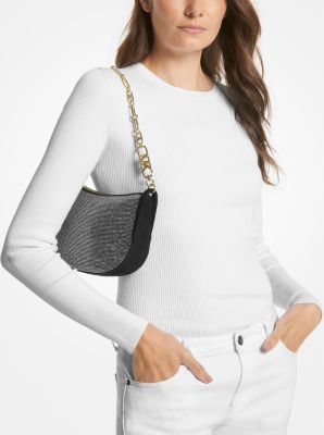 Kendall Small Embellished Suede Shoulder Bag Michael Kors