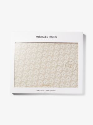 Empire Signature Logo Wireless Charging Mouse Pad in VANILLA | Michael Kors
