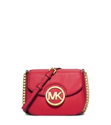 michael kors fulton crossbody red