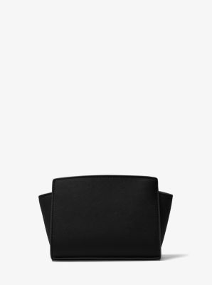 MICHAEL Michael Kors, Bags, Gently Used Michael Kors Selma Medium  Saffiano Black Leather Crossbody Bag