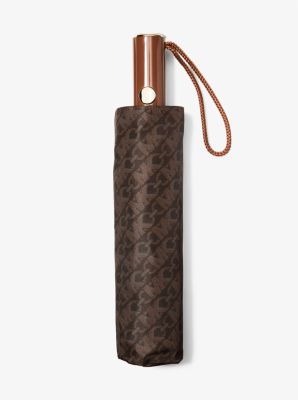 Michael Kors Empire Signature Umbrella - Brown/Luggage