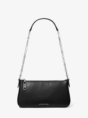 Empire Medium Leather Chain-Link Pochette | Michael Kors