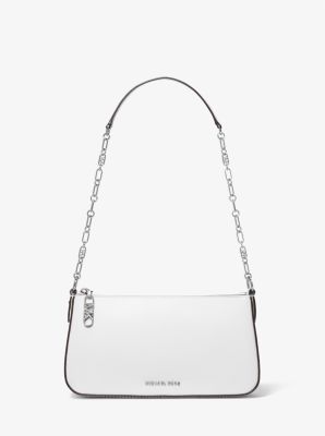 Empire Medium Leather Chain-Link Pochette