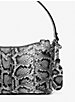 Grand sac à épaule Astor en cuir gaufré à motif de serpent orné clouté image number 3
