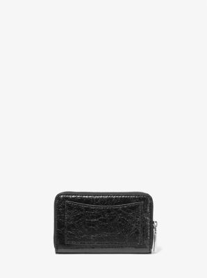 Small Crackled Patent Wallet
